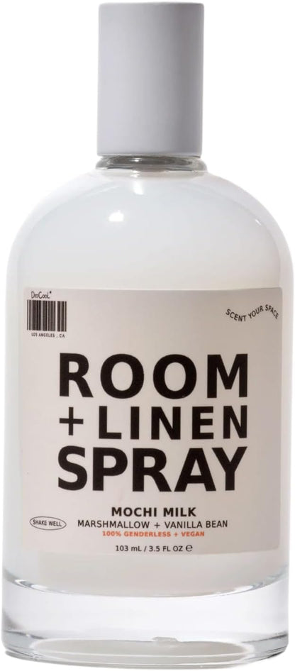 DedCool Room + Linen Spray | Xtra Milk | Natural Fabric & Linen Spray | Non-Toxic, Essential Oil Infused | Freshens Home, Bedding, Couch, Closet & Bath | 3.5 fl oz
