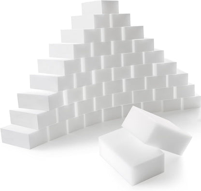 Trendbox 50 Pack Melamine Sponges Magic Cleaning Sponges in Bulk Melamine Foam for Dishes Eraser Sponges for Cleaning