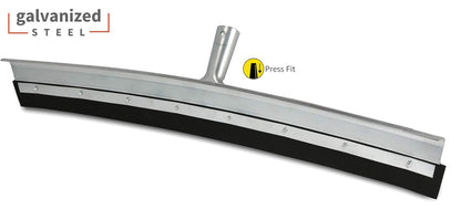 Unger Professional AquaDozer 36” MAX Smooth Surface Curved Floor Squeegee, Flood Cleanup Scrubber for Concrete and Asphalt, Cleaning Tool with Rounded Hood, Pushes 2 Times More Water and Debris