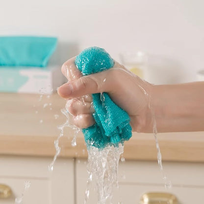 Snap-Grip Mini Mop with 39in Handle — INWEJIA Zero-Touch Gap Dust Cleaner & Locking Head, Disposable Lazy Mop Wet and Dry for Kitchen Bathroom Toilet Corners Window Wall Cleaning