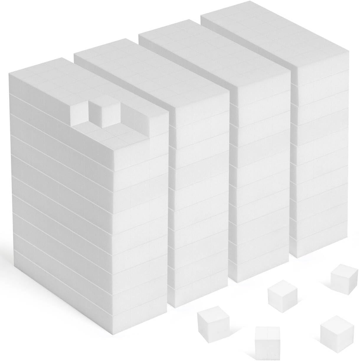 Trendbox 50 Pack Melamine Sponges Magic Cleaning Sponges in Bulk Melamine Foam for Dishes Eraser Sponges for Cleaning