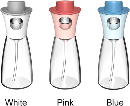 Oil Sprayer for Cooking, 180ml Glass Oil Dispenser Bottle Spray Lemon Juice Sprayer forSalad, Baking, Cleaning, Plants(blue)