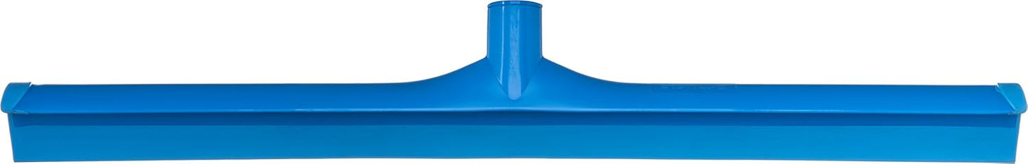 SPARTA 24" Floor Squeegee Replacement Head, Seamless Rubber with Rust-Free Plastic Frame for HACCP Compliance, Heavy-Duty Industrial Use, Thermoplastic Rubber, 24 Inches, Blue