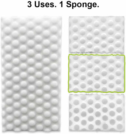 Heavy Duty Melamine Cleaning Sponge (2-Pack) – Multi-Surface Eraser Sponge, Breakable Power Blocks for Tough Stains, Grease & Scuffs, Kitchen, Bathroom, Walls & Deep Cleaning