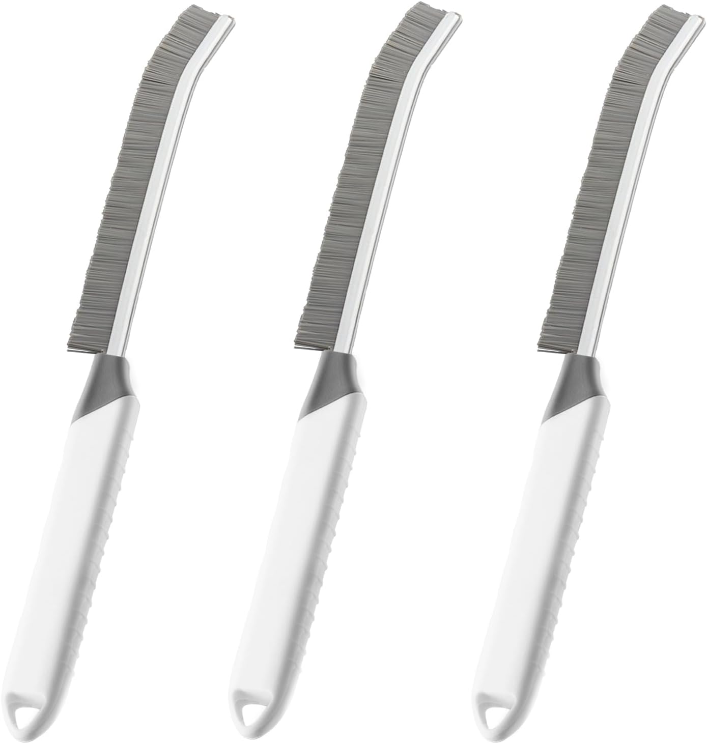Crevice Cleaning Brush Bathroom Tile Groove Gap Cleaning Brush Premium Crevice Cleaning Tool Aluminum Support with 15° Angled Head-Grout Thin Brush,Kitchen & Bathroom Tool (5PCS)