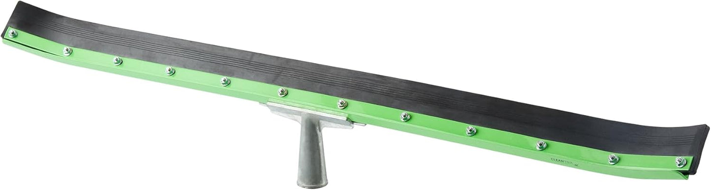 Restaurantware-SQUEEGEE ONLY: Clean Tek Professional 29.92 Inch Floor Squeegee, 1 Broom With Double Rubber Blade - Handle Sold Separately, Heavy-Duty, Steel Wiper For Concrete Floor