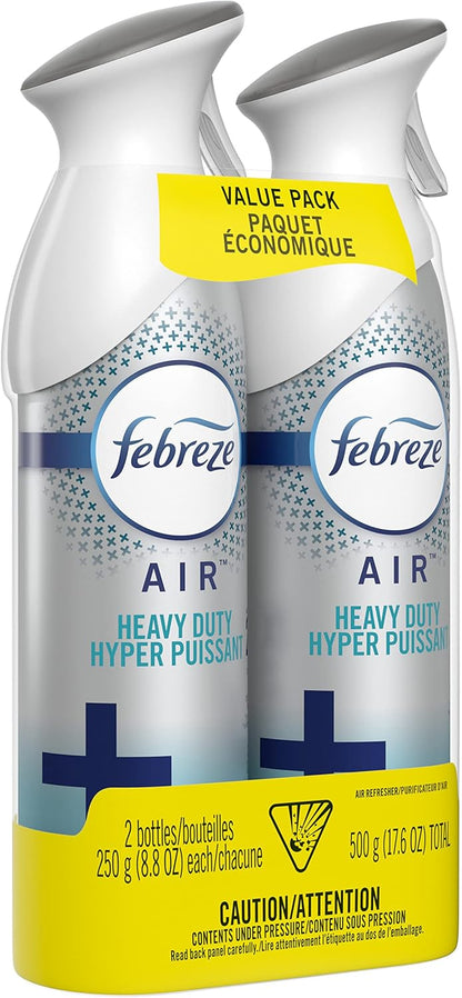 Air Mist Air Freshener Spray, Odor-Fighting Room Spray, Air Fresheners for Home and Bathroom and Kitchen, Aerosol Can, Linen & Sky Scent, 8.8oz (Pack of 2)