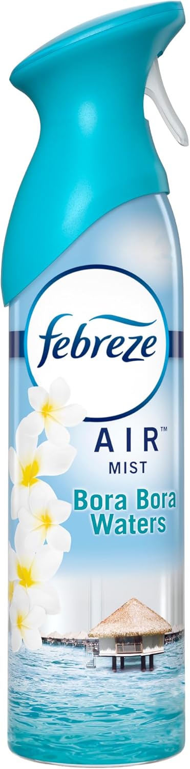 Air Mist Air Freshener Spray, Odor-Fighting Room Spray, Air Fresheners for Home and Bathroom and Kitchen, Aerosol Can, Linen & Sky Scent, 8.8oz (Pack of 2)