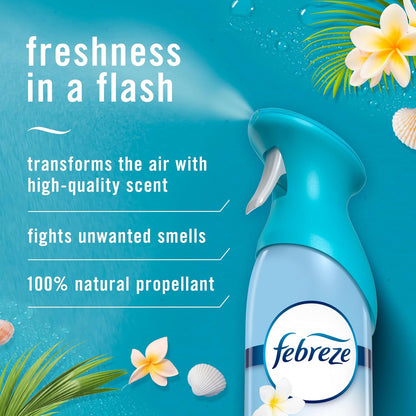 Air Mist Air Freshener Spray, Odor-Fighting Room Spray, Air Fresheners for Home and Bathroom and Kitchen, Aerosol Can, Linen & Sky Scent, 8.8oz (Pack of 2)