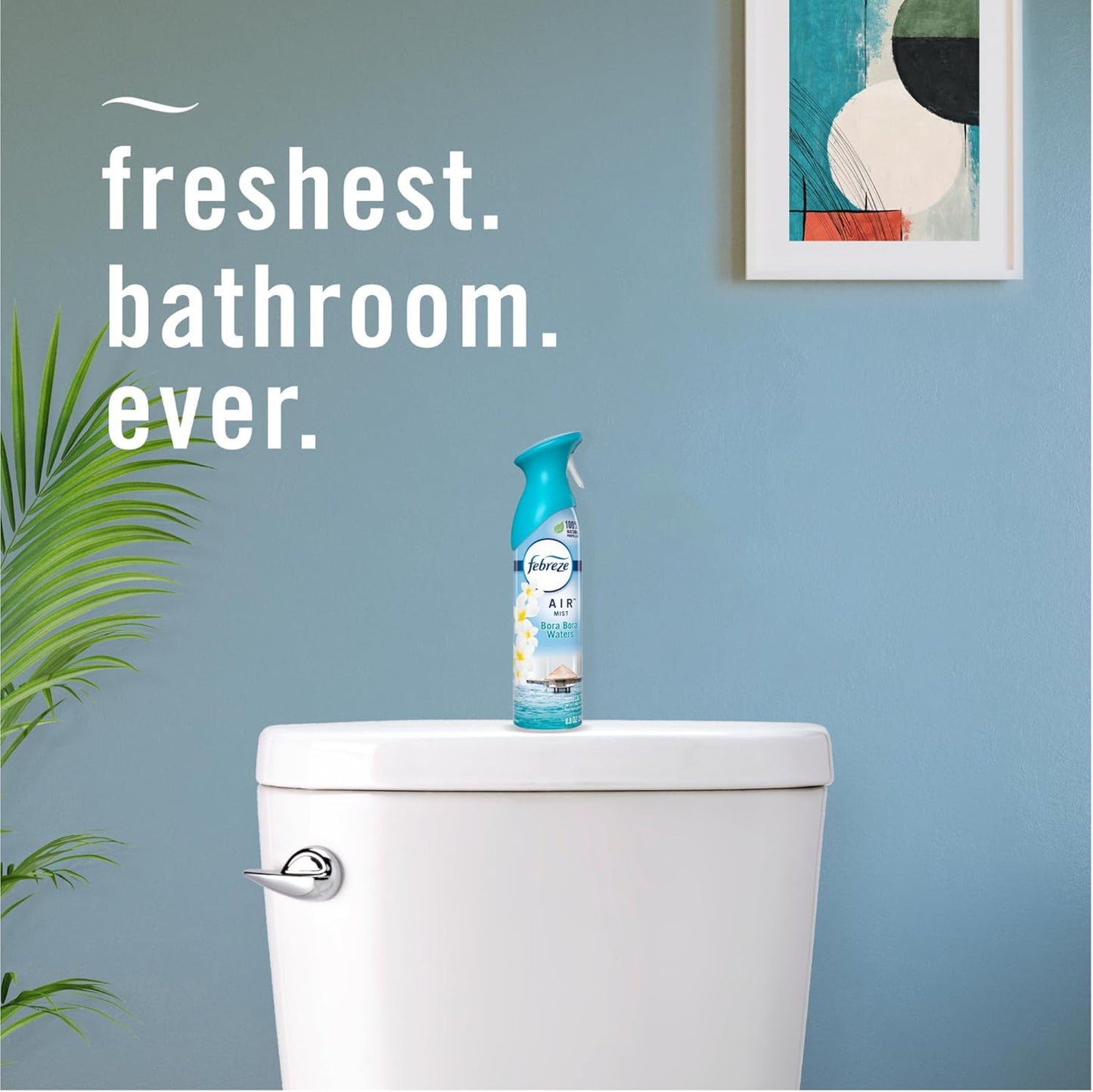 Air Mist Air Freshener Spray, Odor-Fighting Room Spray, Air Fresheners for Home and Bathroom and Kitchen, Aerosol Can, Linen & Sky Scent, 8.8oz (Pack of 2)