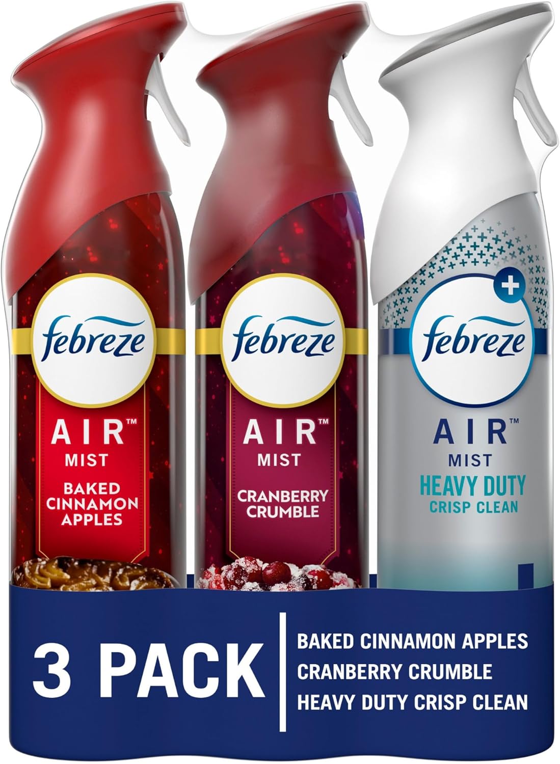 Air Mist Air Freshener Spray, Odor-Fighting Room Spray, Air Fresheners for Home and Bathroom and Kitchen, Aerosol Can, Linen & Sky Scent, 8.8oz (Pack of 2)
