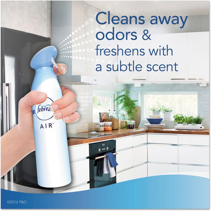 Air Mist Air Freshener Spray, Odor-Fighting Room Spray, Air Fresheners for Home and Bathroom and Kitchen, Aerosol Can, Linen & Sky Scent, 8.8oz (Pack of 2)