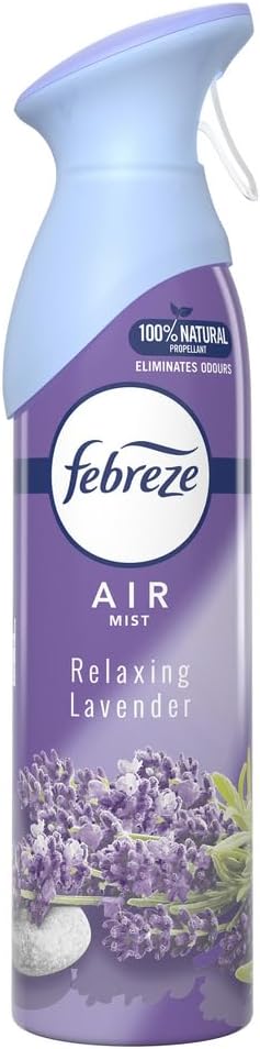 Air Mist Air Freshener Spray, Odor-Fighting Room Spray, Air Fresheners for Home and Bathroom and Kitchen, Aerosol Can, Linen & Sky Scent, 8.8oz (Pack of 2)