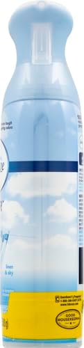 Air Mist Air Freshener Spray, Odor-Fighting Room Spray, Air Fresheners for Home and Bathroom and Kitchen, Aerosol Can, Linen & Sky Scent, 8.8oz (Pack of 2)