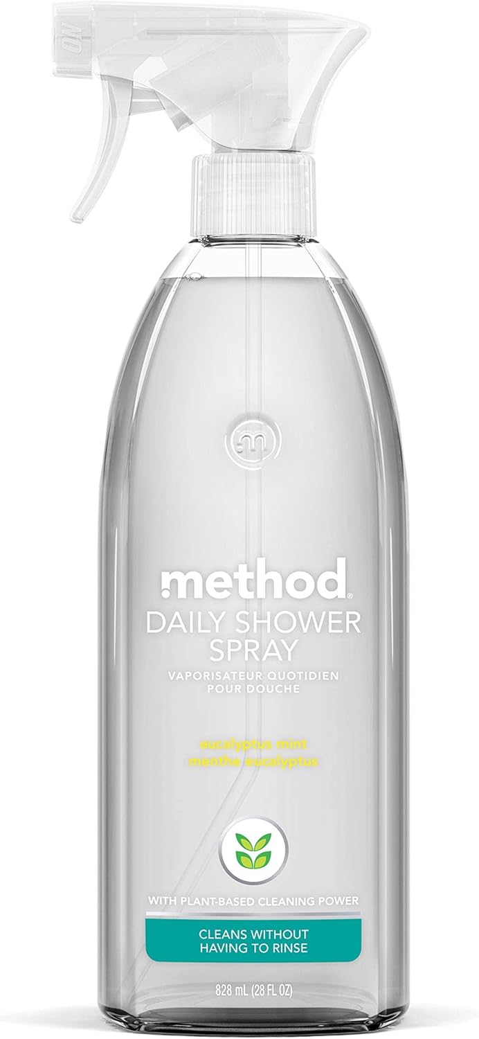 Daily Shower Spray Cleaner, Eucalyptus Mint, For Showers, Tile, Fixtures, Glass and Tubs, fl 28 oz (Pack of 8)