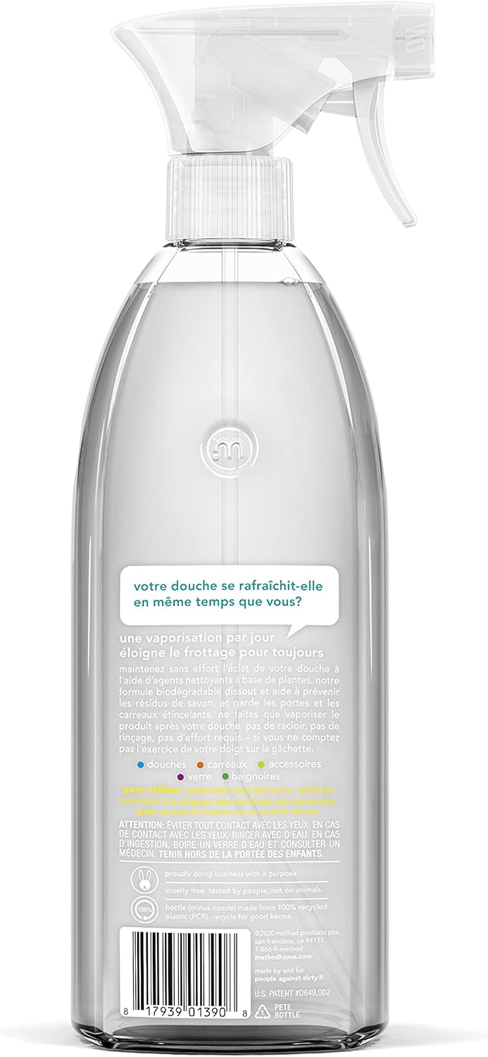 Daily Shower Spray Cleaner, Eucalyptus Mint, For Showers, Tile, Fixtures, Glass and Tubs, fl 28 oz (Pack of 8)