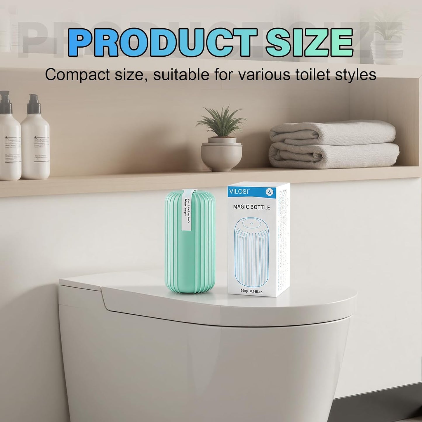 Acina Toilet Cleaner 2Pcs: Toilets Pro Bowl Clean Capsules for bathroom, Toilet Tank Cleaning for Stains & Limescale, Automatic Long-Lasting Blue Powerful Cleaning, Easy Use for Home, Travel & Office