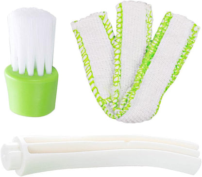 Mini Duster for Car Air Vent, SENHAI Set of 6 Automotive Air Conditioner Cleaner and Brush, Dust Collector Cleaning Cloth Tool for Keyboard Window Leaves Blinds Shutter