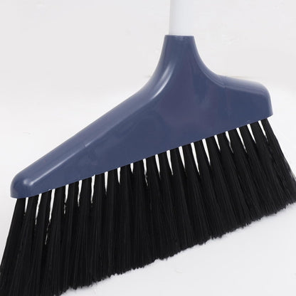 Lurrose Broom and Dustpan Set Heavy Duty Floor Cleaning Kit with Soft Bristles and Ergonomic Long Handle for Home Kitchen Tile and Hardwood Surfaces