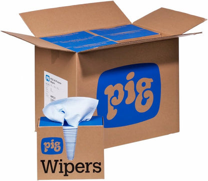 PIG PR40 All-Purpose Wipers - 12 boxes of 75 wipers - Each wiper is 9.5" x 16" - WIP231