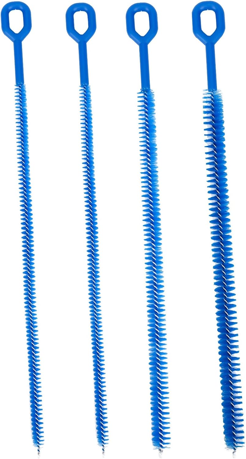 4pcs Straw Cleaner Brushes for Stanley, 12.4in Extra Long Full Bristles Replacement Coverage Reusable Straw Brush Cleaning Accessories for Water Bottles Glass Pipe Sippy Cup(0.31in+0.39in+0.47in)