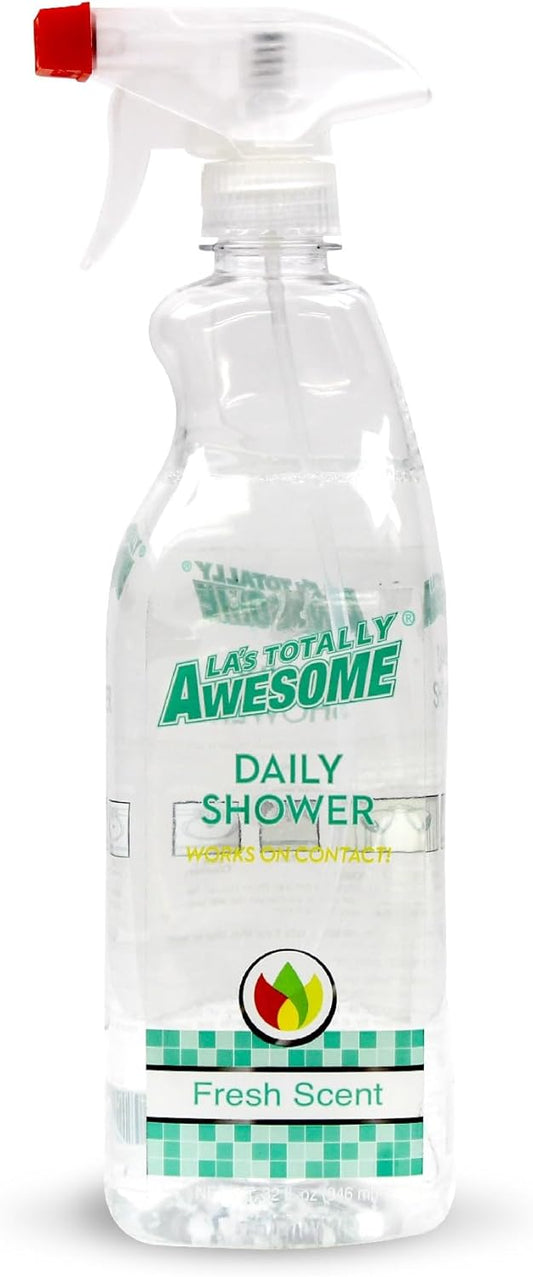 La's Totally Awesome Daily Shower Cleaner Spray, For Showers, Tubs and more, Plant-Derived Formula, 32 Fl Oz (Pack of 3)