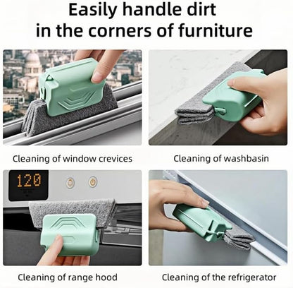 Magic Window Track Cleaner, 2024 New Window Groove Cleaning Brush Tools Set, Creative Cleaner Brushes Tools for Window lides Gaps, Sliding Door Track, Tile Lines Shutter Car Vents (Mixed, 3PCS)