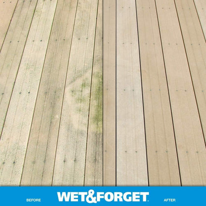Wet & Forget Moss, Mold, Mildew, & Algae Stain Remover Multi-Surface Outdoor Cleaner Concentrate, Original, 128 Fluid Ounces