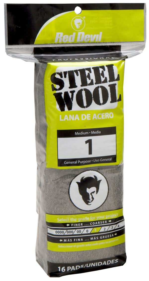 Red Devil 0310 Steel Wool, 0000 (Pack of 16)