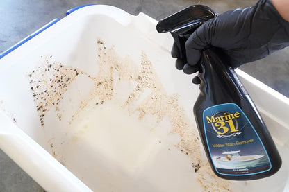 Marine 31 Mildew Stain Remover & Cleaner | Effective for Boats, Homes, Patios, Bathrooms & Showers | Removes Mold & Mildew Stains | Combo Pack | M31-370-RFK-1 | 20oz & Gallon