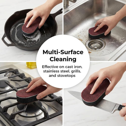 Magic Sponges Cleaning Eraser, Heavy-Duty Melamine Sponge Foam Pads, Multi-Functional Household Cleaning Kitchen Dish Sponge for Furniture, Bathroom, Bathtub,Sink,Floor,Baseboard,Wall Cleaner (5PCS)