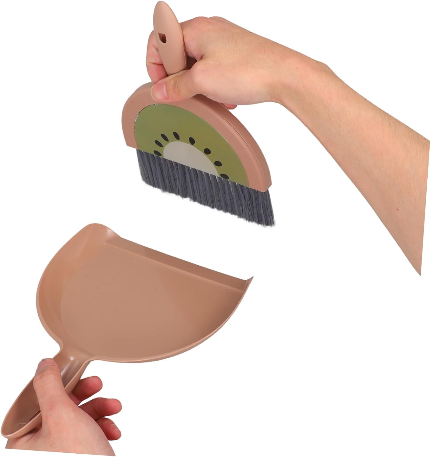 PRETYZOOM Mini Broom and Dustpan Set Lightweight Small Cleaning Kit for Desktop Car Interior Pet Hair Cleanup Compact Dustpan and Brush for Home Office Use
