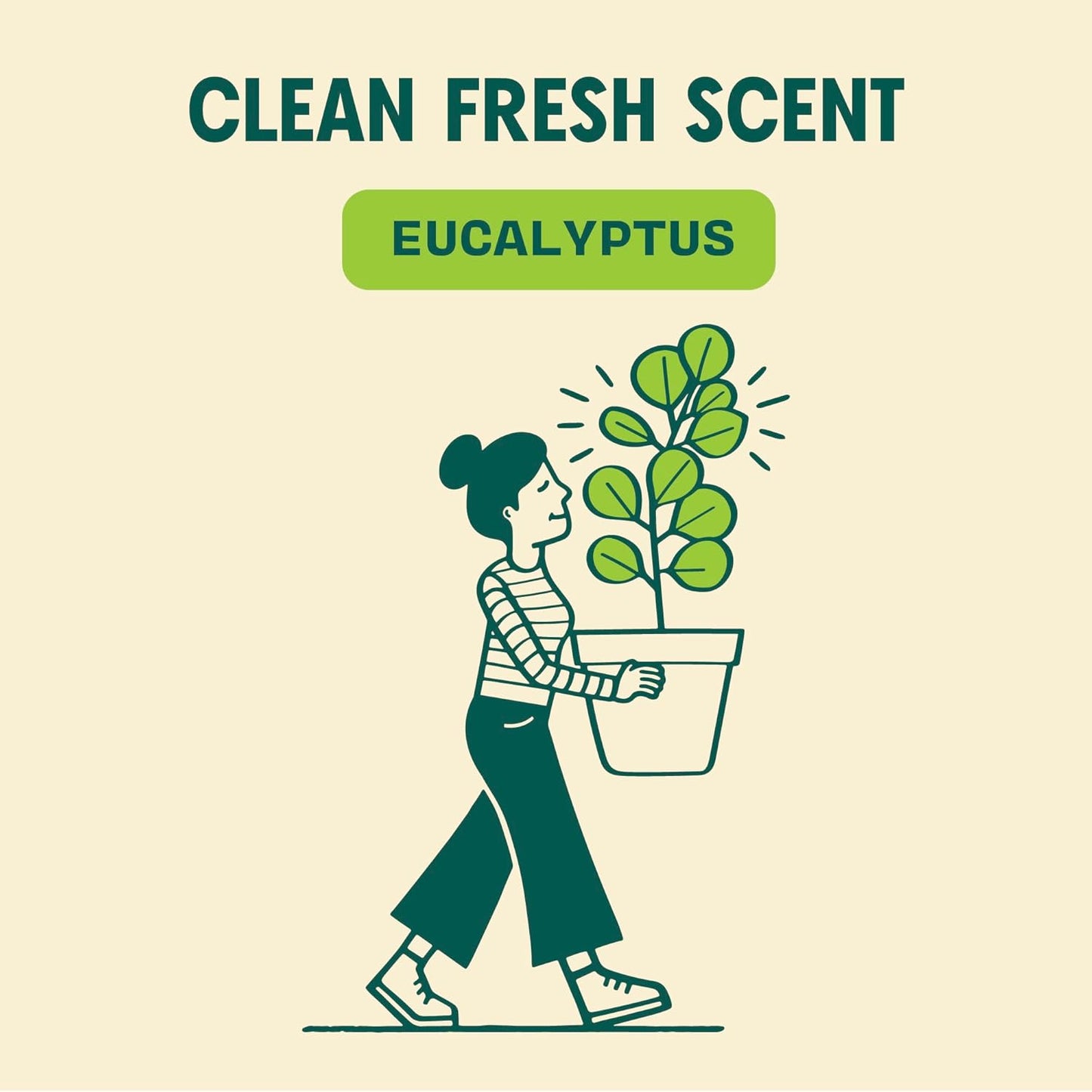 Aunt Fannie's Ultra Concentrated Floor Cleaner Vinegar Wash, Multi-Surface Solution For Mopping, Value Size, Bright Lemon Scent, 64 oz