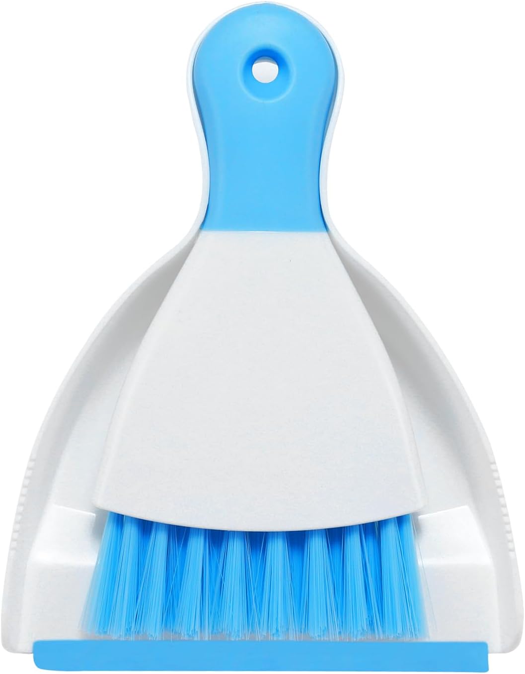 NACENA Mini Dustpan and Brush Set 2 Pack, Small Broom and Dustpan Set Dust Pan and Mini Hand Broom Dustpan and Broom Combo Compact for Home Table Keyboards Sofa Kitchen, Blue