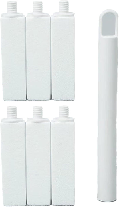 Simple Life Pumice Stone Toilet Bowl Cleaner | Toilet Pumice Stone with Extra Long Handle | Scouring Stick for Toilet Cleaning, Stain Removal on Toilets, Grills, Tiles, Grout & Pools | 4 Pack