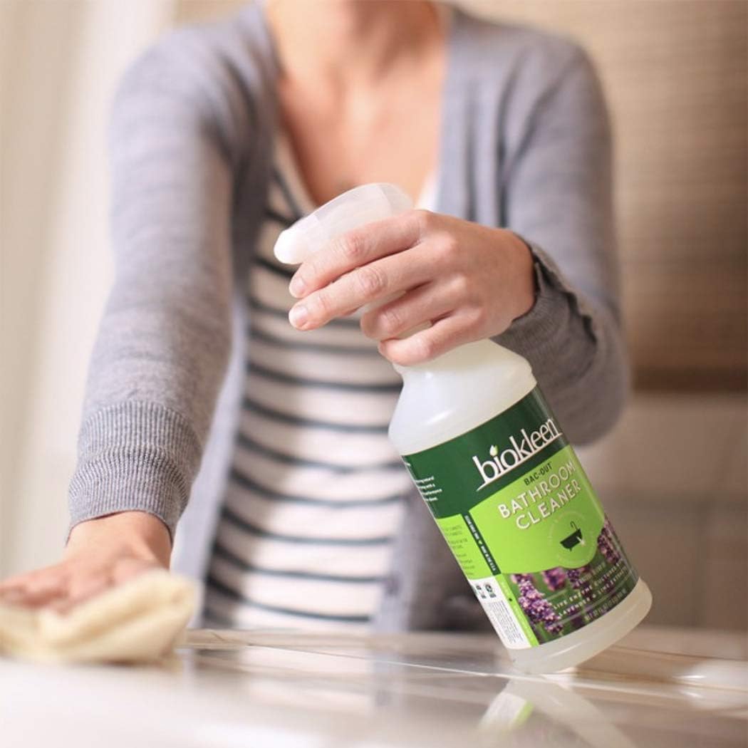 Biokleen Bac-Out Bathroom Cleaner - 32 Ounce -Eco-Friendly, Non-Toxic, Plant-Based, No Artificial Fragrance, Colors or Preservatives