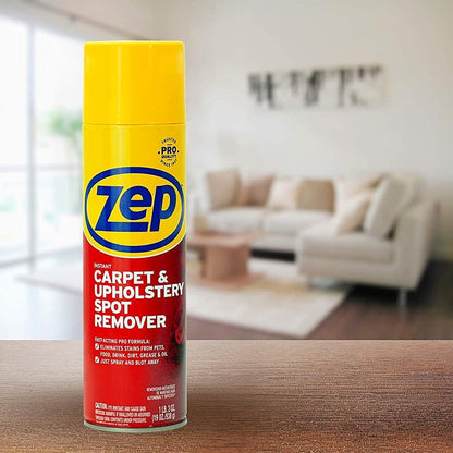 Zep Instant Carpet and Upholstery Spot Remover 19 oz ZUSPOT19 (Case of 4) (Formerly Instant Spot Remover)