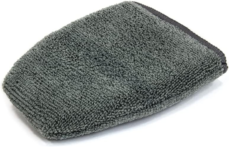 Autofiber [Finger Applicator] Microfiber Fingertip Mitt Applicator (5 in. x 4 in.) 6 Pack (Gray)