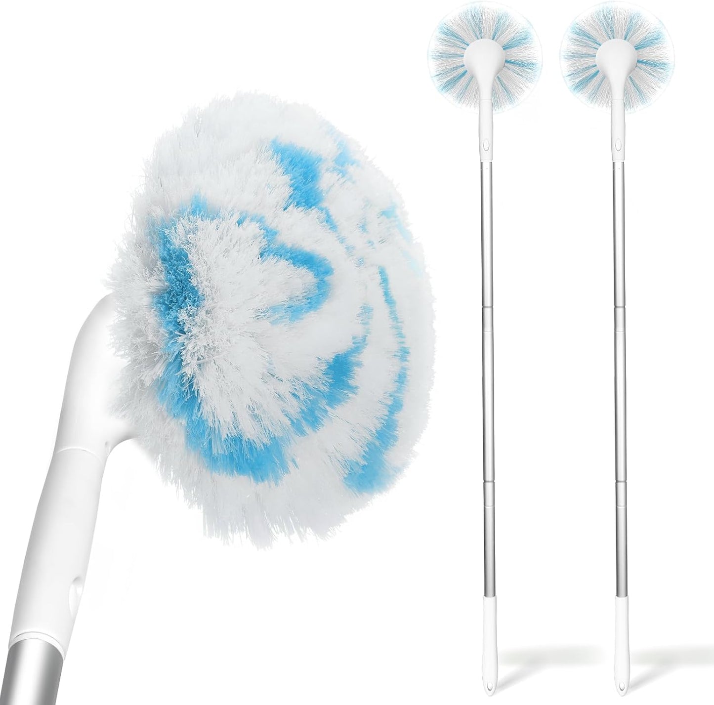 Tub Tile Scrubber Brush with 48" Long Handle, 2026 Version 1 Pc Non-Scratch Soft Tub Mop, All-in-One Adjustable Bathroom Brush for Bathtub, Shower, Sink, Faucet, and Wall Tile（1）