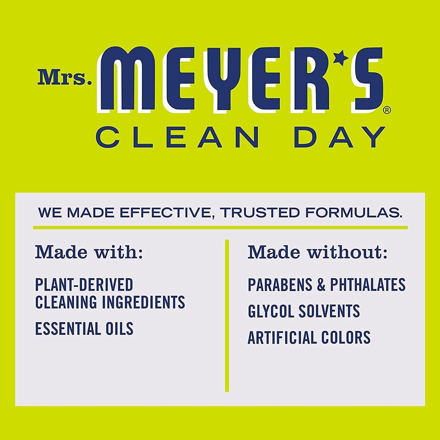 MRS. MEYER'S CLEAN DAY All-Purpose Cleaner Spray, Lemon Verbena, 16 Fl. Oz - Pack of 3