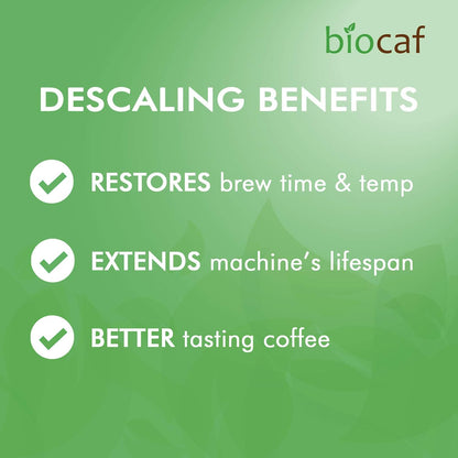 Urnex Full Circle Espresso Machine - 2 Single Use Packets - Descaling Powder Safe On Keurig Delonghi Nespresso Ninja Hamilton Beach Mr Coffee Braun