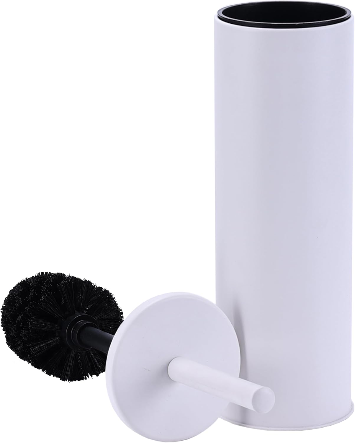 Deep & Sturdy Toilet Bowl Brush with Holder - Durable Scrubbing - Toilet Cleaners - Household Essentials - Bathroom Cleaner - Cleaning Supplies - Household Supplies, Painted Satin Gold