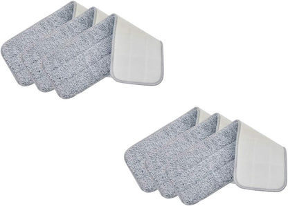 True & Tidy, Extra Thick Microfiber Mop Pad Pack Refill for SPRAY-250 Spray Mop SPRAY-360 Spray Mop Kit SWEEP-180 Sweeper Mop, Fits Other Mops, Machine Washable up to 100x, 15.5 x 5 inch (3-Pack)