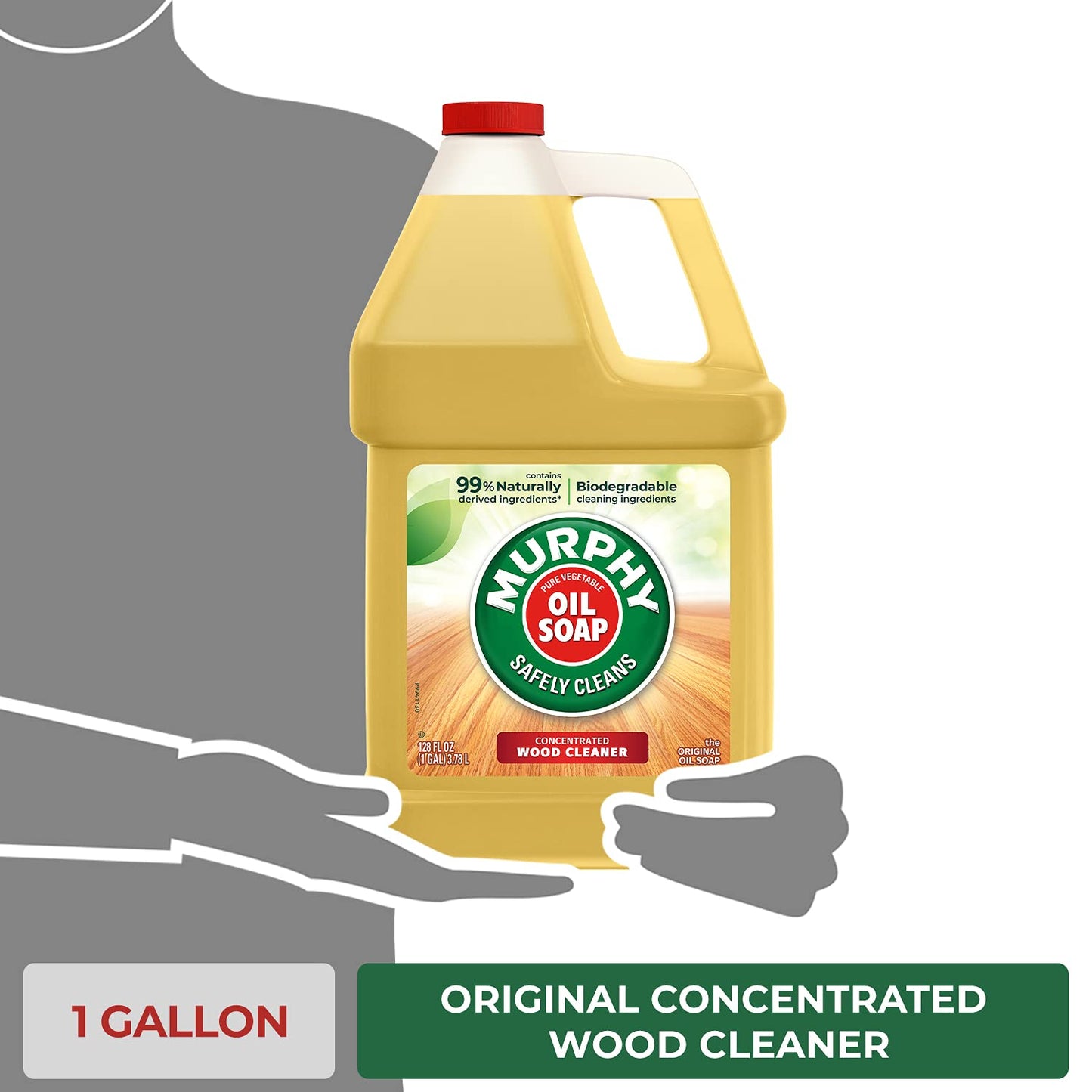 Murphy Oil Soap Concentrated Formula, Wood Cleaner, No-Rinse Floor Cleaner, Citronella Oil Scent, 32 fl oz Bottle (3 Pack)