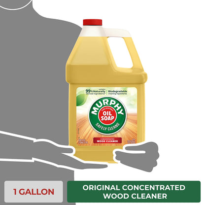 Murphy Oil Soap Concentrated Formula, Wood Cleaner, No-Rinse Floor Cleaner, Citronella Oil Scent, 32 fl oz Bottle (3 Pack)