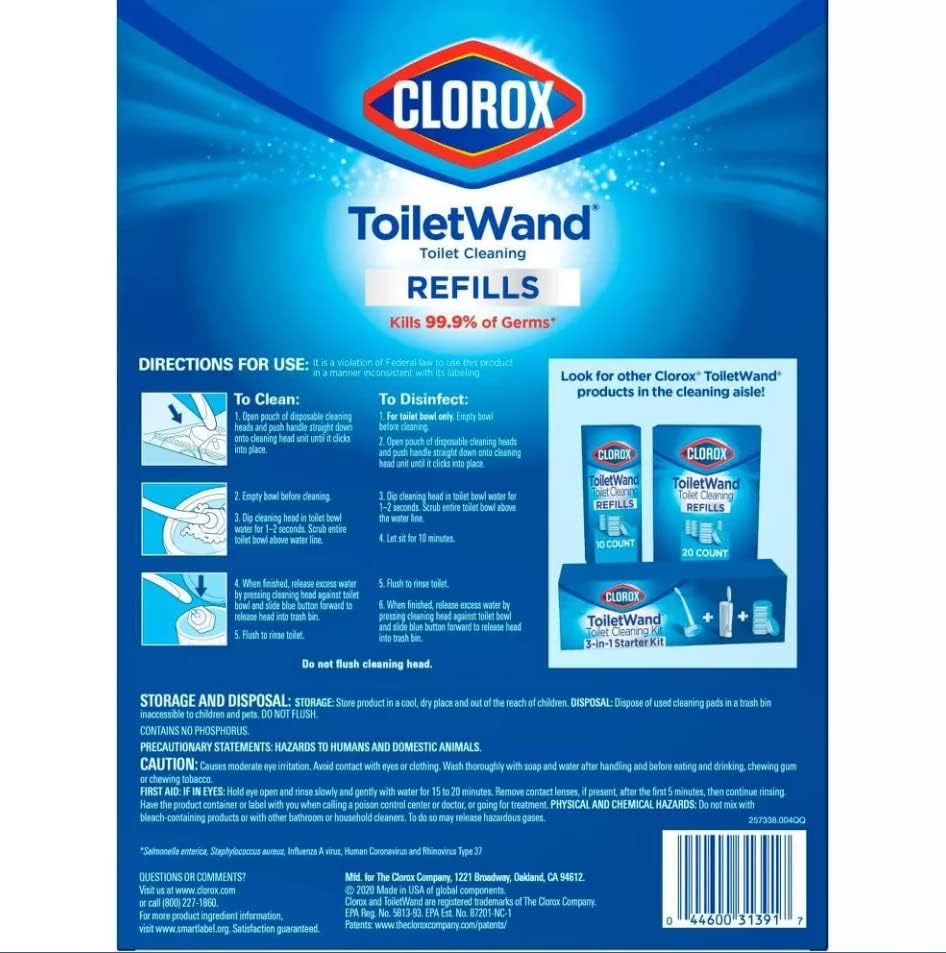 Clorox Toiletwand Refills + Wand model 30814, 36 Count(Pack of 1)