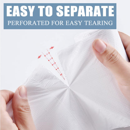 Small Trash Bags 4 Gallon - 100 Count 4 Gallon Trash Bag, Small Garbage Bags for Office Bedroom Bathroom Trash Bags, White 4 Gal Small Trash Can Liners