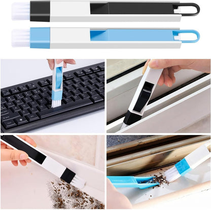 Cleaning Brush Set, Multifunctional Hard Bristle Grout Crevice Scrub Brush Tools for Household Bathroom Kitchen Tile Lines Floor Tub Sink Window Corners