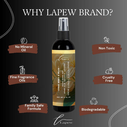 Lapew Room & Linen Spray | Fragrance Mist for Home, Car & Office | Fabric & Air Freshener | Neutralizing Mist | Made in USA | Cozy Cinnamon & Apple - Colors A
