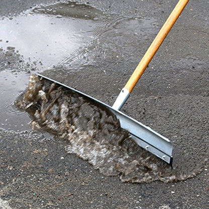 Unger Professional AquaDozer 36” MAX Smooth Surface Curved Floor Squeegee, Flood Cleanup Scrubber for Concrete and Asphalt, Cleaning Tool with Rounded Hood, Pushes 2 Times More Water and Debris